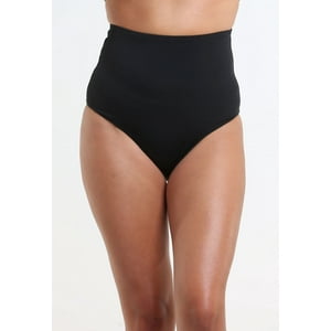 Samia - Bikini Calzón Tiro Alto Negro L