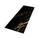 thumbnail image 3 of Alfombrilla de Cocina de Mármol, Decorativa Capert Alfombrilla de Alfombrillas de Puerta Alfombra Alfombrilla de Puerta Alfombras para Inter Oro negro, 3 of 5