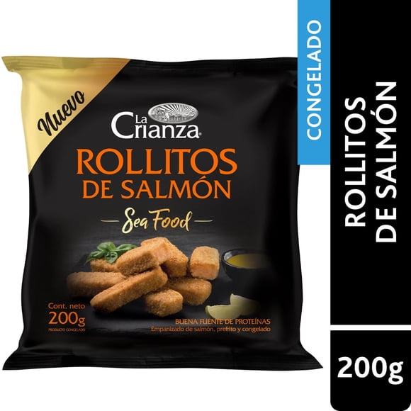 Salmón en Rollitos Empanizado, 200 g