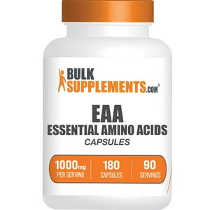 Suplemento Bulksupplements.Com Aminoácidos Esenciales 180 Cápsulas