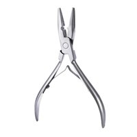 Ioensy - Alicates Para Extensiones De Cabello, Herramienta Para Cerrar Cuentas, Herramienta Para Extensión De Cabello Para Salón De Belleza, Plata
