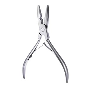 Ioensy - Alicates Para Extensiones De Cabello, Herramienta Para Cerrar Cuentas, Herramienta Para Extensión De Cabello Para Salón De Belleza, Plata