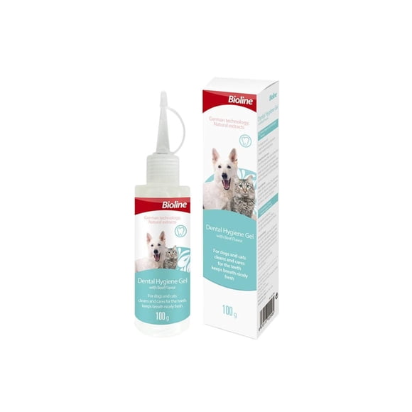 Gel Higiene Dental Para Perros y Gatos Bioline 100 g