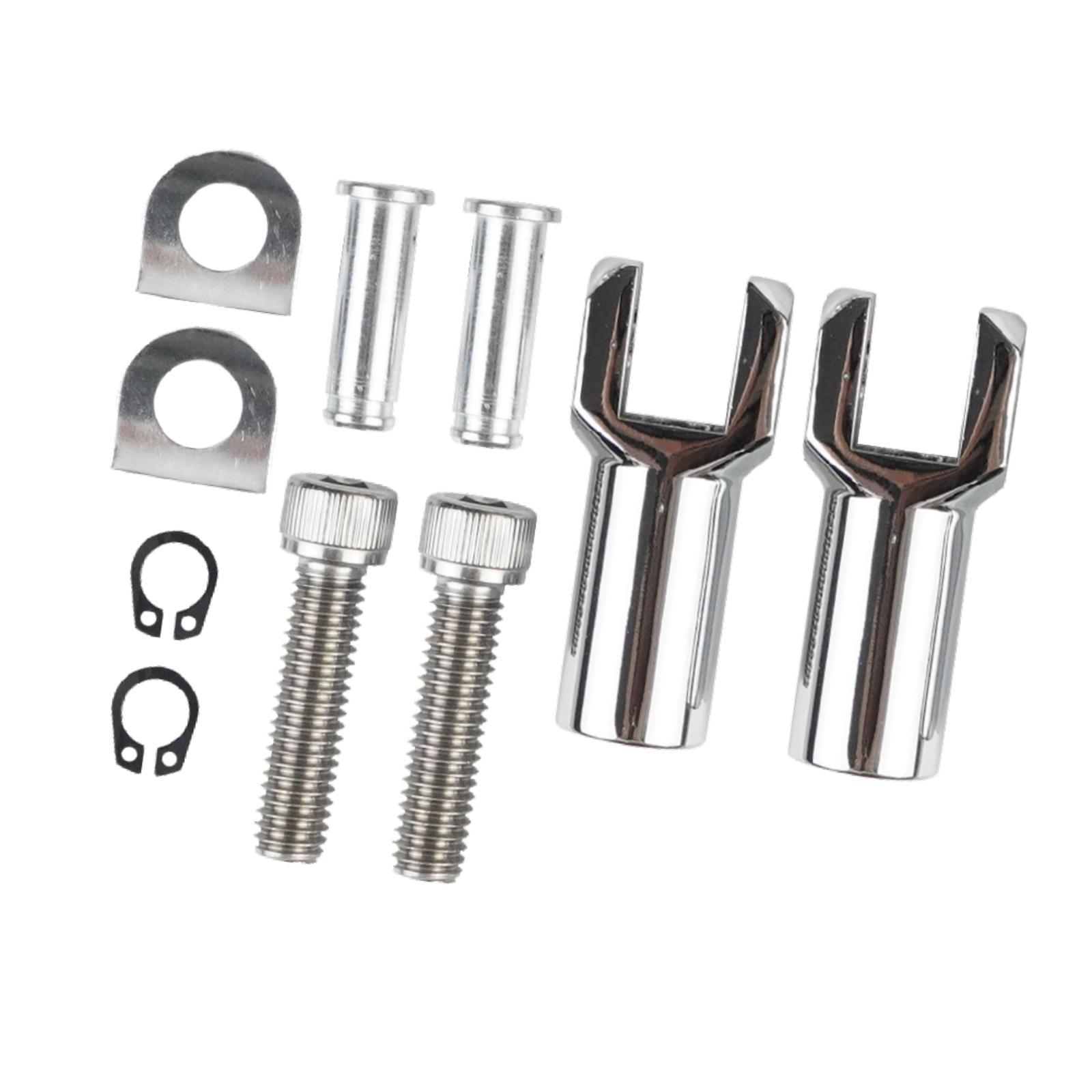 Ioensy - El Kit De Soporte De Pasajeros De Pie Reemplaza El Componente Para Softail 2000-2017 Silver