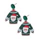 thumbnail image 4 of Pendientes Navideños Para Mujer, Joyería Divertida, Dije Para Fiesta, Navidad, Papá Noel, Verde, 4 of 5