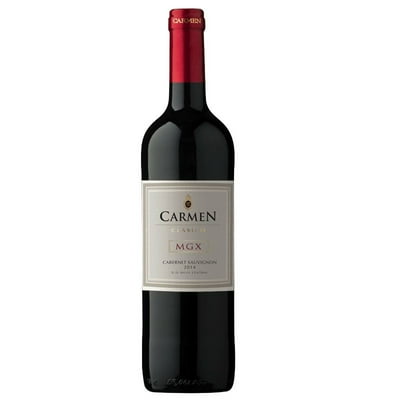 Vino Tinto Cabernet Sauvignon Margaux 13° Botella 700 Cc Carmen