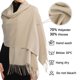 thumbnail image 3 of Bufanda RIIQIICHY 191 cm con flecos Pashmina 27 cm, 3 of 6