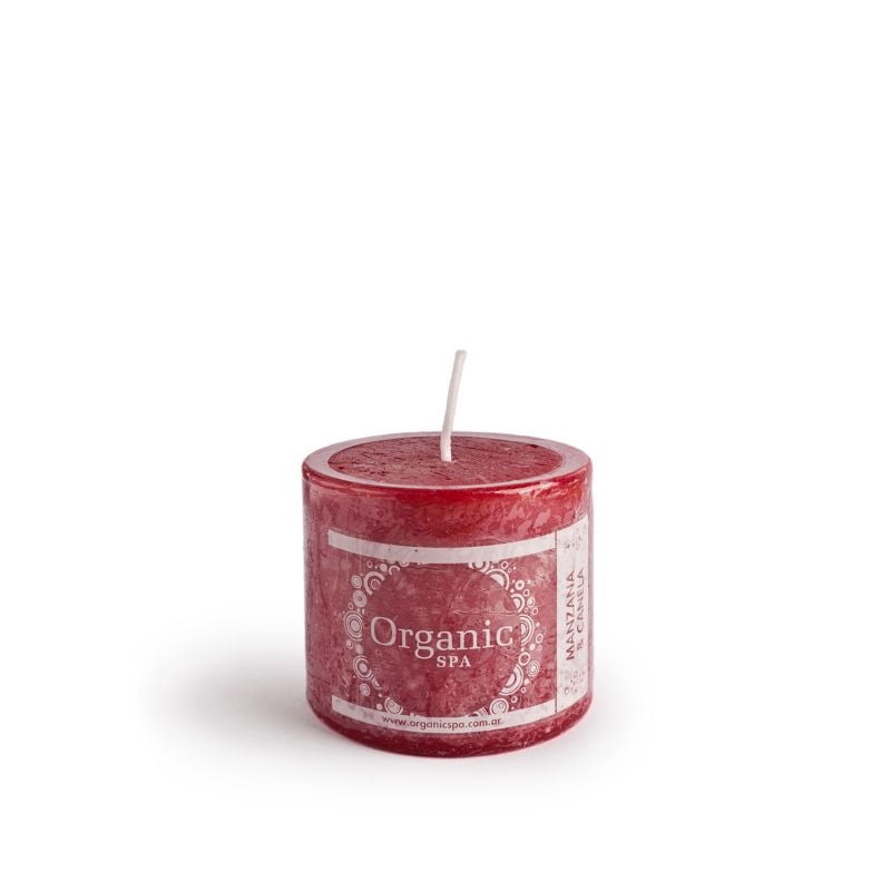Vela 6 X 6 Manzana Canela 1 Un Organic Spa