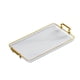thumbnail image 2 of Estilo nórdico Granja Bandeja de servicio Joyería Perfume Cosméticos Titulares Baratijas Llaves Bandeja de almacenamiento Multifunción para dormitorio , Blanco, 2 of 5