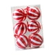 thumbnail image 2 of 6 Bolas Navideñas Reutilizables De 3,15 Pulgadas Para Decoración Navideña, Para Cumpleaños, Hogar, Vacaciones, Color Rojo Y Blanco., 2 of 5