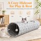 thumbnail image 4 of Túnel para gato LUCKITTY 30 cm de peluche, forma geométrica, 98 cm, 4 of 7