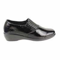 Zapato New Walk Confort Cierre Negro Brillante
