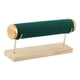 thumbnail image 2 of Portapulseras Base De Madera Terciopelo Desmontable Para Reloj Tradeshow Verde, 2 of 5