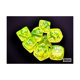 thumbnail image 1 of Juego de dados Chessex amarillo neón translúcido con números blancos, 1 of 3
