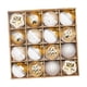 thumbnail image 2 of 16x Bolas De Navidad Adornos Para Aniversario Guirnalda Decoraciones A?o Nuevo Oro Blanco, 2 of 5