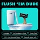 thumbnail image 3 of Flushable Wipes Dude, paquete de 6, 288 toallitas Mint Chill, extra grandes, 3 of 6