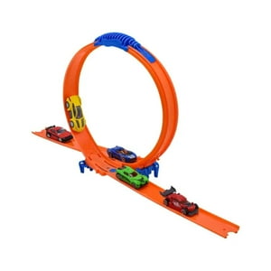 Pista Hot Wheels 3 En 1 Guarda Autos Y Construcción