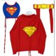 thumbnail image 2 of Disfraz de mascota con rubíes, superhéroes de DC Comics, Superman, para perros o gatos, 2 of 6