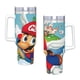 thumbnail image 4 of Super Mario Vaso aislado de acero inoxidable con asa, diseño temático, regalo para familia, amigos y fans; incluye pajita y encaja en el portavasos estándar, 40 oz, 4 of 6