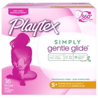 Tampones Playtex Simply Gentle Glide Super Plus De 36 Unidades