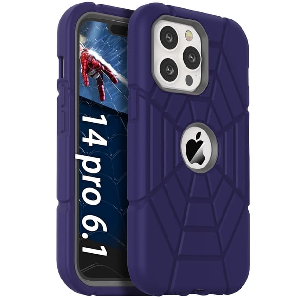 Funda para teléfono celular Grifobes iPhone 14 Pro 6.1 pulgadas a prueba de golpes, azul marino