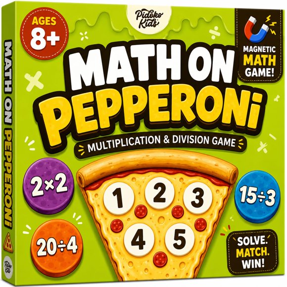 Juego de Matemáticas Pidoko Kids 8‑12 Multiplicación/División