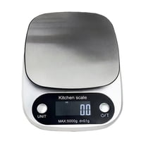 Crusec - Balanza Gramera Pesa Digital De Cocina 10 Kgs Con Pilas