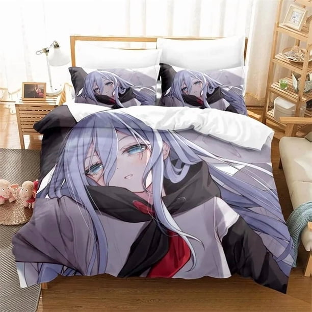 Yoisaki Kanade Project SEKAI Bedding Set,Girls Adult Single Twin Queen Size,Duvet Cover Pillowcase BeddingBed Sheets