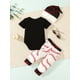 thumbnail image 5 of 3pcs Newborn Infant "GOING HOME" Graphic Bodysuit Onesies & Elastic Waist Baseball Graphic Pants & Hat Set, Baby Boys Toddler Summer Clothes, 5 of 5