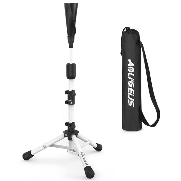 Tee de béisbol AOLIGEIJS con altura ajustable de 56 a 89 cm y soporte trípode