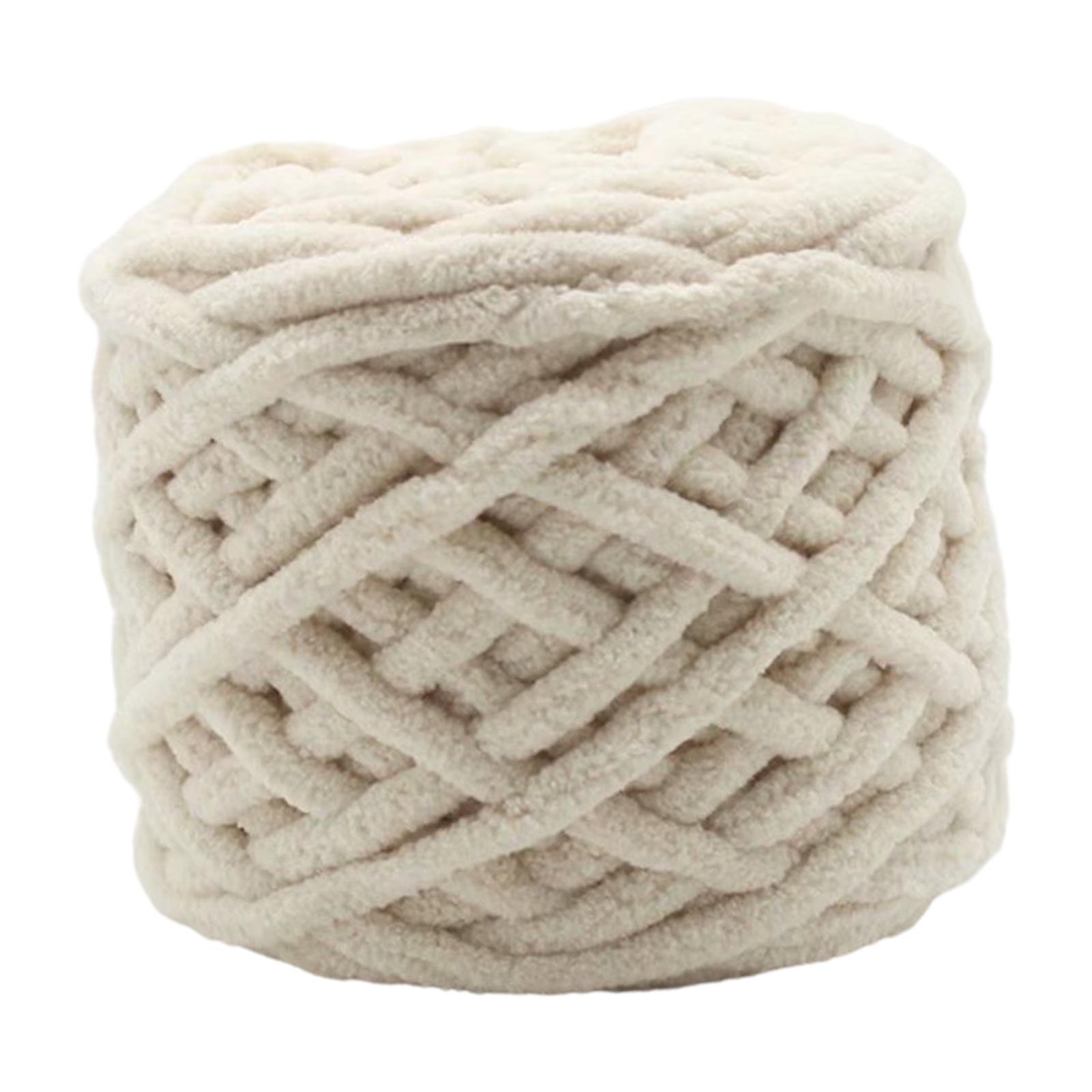 Bothyi - Hilo De Lana Gruesa, Hilo Tubular Gigante Para Tapiz De Cama Para Mascotas, Tapete De Punto, Color Albaricoque