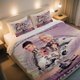 thumbnail image 1 of Airwolf Themed Bedspread Set Vintage TV Show Design Bed Sheets & Duvet Cover Iconic Logo & Helicopter Graphics, 1 of 1