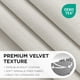 thumbnail image 2 of Cortinas opacas Joydeco de terciopelo blanco, 230 x 229 cm, 2 paneles, 2 of 9