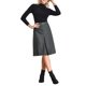 thumbnail image 2 of INSPIRE CHIC Falda de Oficina para Mujer a la Rodilla de Cintura Alta con Cuadros Tartán M Gris Oscuro, 2 of 5