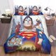 thumbnail image 1 of Superman Dc Comics Character Superman And Supergirl Quilt Duvet Cover Set 3-Piece Bedding Set, 1 of 5
