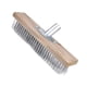 thumbnail image 3 of Cabezal de cepillo para fregar, cepillo de alambre de acero inoxidable, cepillo de fregado áspero, escoba de empuje para pasos de limpieza, baño de, 3 of 5