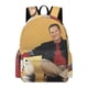 thumbnail image 1 of Samson y Gert-theme Backpack, Campus style schoolbag Bookbag with Adjustable Shoulder Straps And Large Zip Compartment, Unisex Travel Bags.42x30x15cm, 1 of 6