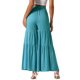 thumbnail image 3 of INSPIRE CHIC Pantalones Boho para Mujer Cintura Alta Elástica Acampanados con Volantes Palazzo Chic Pantalones de Pierna Ancha S Azul Lago, 3 of 6