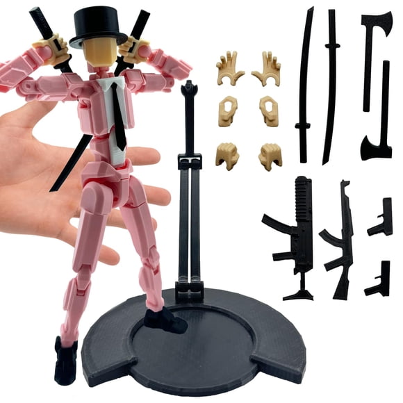 Figura De Acción Mici20 De 20 6 Cm Con Articulaciones Móviles Rosa