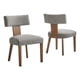 thumbnail image 1 of Juego de 2 sillas de comedor Modway Nalani sin brazos, tejido jaspeado, 1 of 1