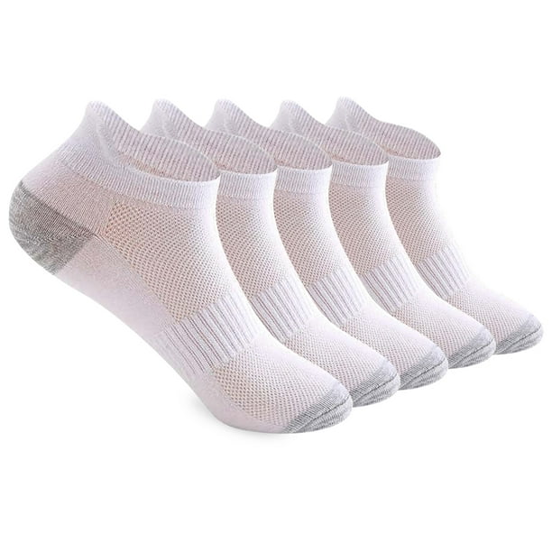 5 pares de calcetines de verano para hombre, de malla, para barco, de algodón, con talón anticaída y realce de orejas, transpirables.