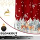 thumbnail image 3 of Cortina CAROMIO de Terciopelo 160 × 160 cm con Renos – Juego de 2 paneles, 3 of 9