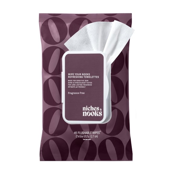 Toallitas Femeninas Niches & Nooks 45 uds Sin Perfume de Aloe Vera
