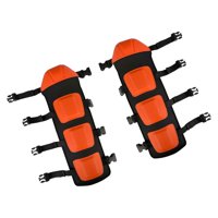 Magideal - 1 Par De Rodilleras De Jardinería, Protección Para Piernas, Correa Ajustable, 53 X 28 Cm, Para Bicicletas De Montaña, Acolchado Protector Rígido Versá