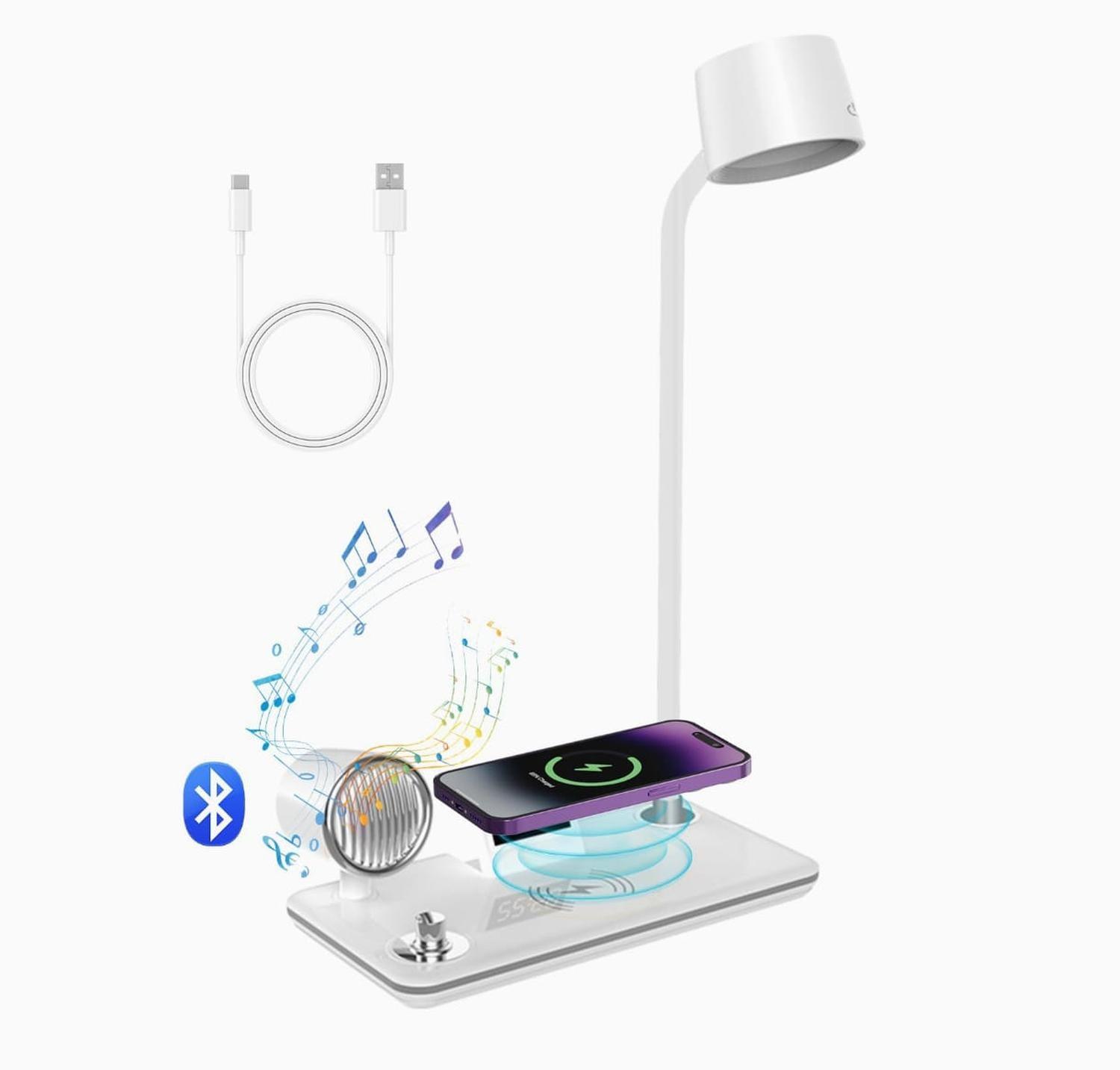 Genérico - Lampara Con Parlante Bluetooth Y Carga De Celular