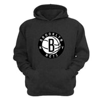 Genérico - Polerón Canguro Brooklyn Nets Gris Oscuro Talla M Unisex