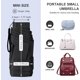thumbnail image 5 of Paraguas de viaje compacto con estuche - Mini paraguas para bolso, diseño pequeño, ligero y diminuto, perfecto para sombrillas de exterior, para sol y lluvia, color negro., 5 of 7
