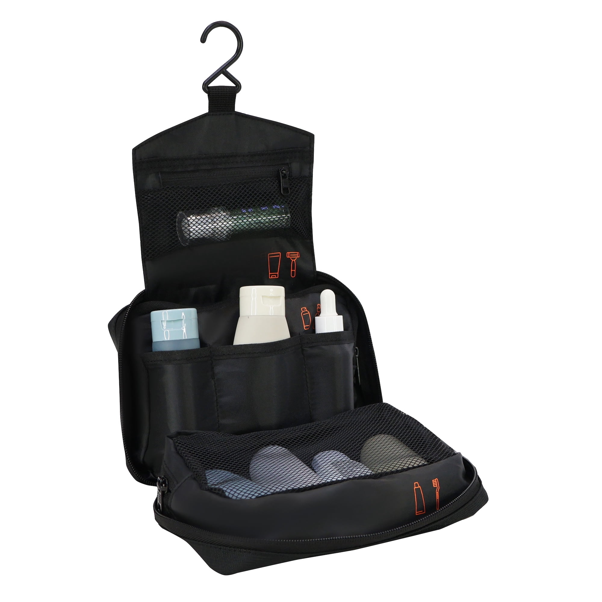 Neceser Compacto De Viaje Y Organizador Route Negro Head