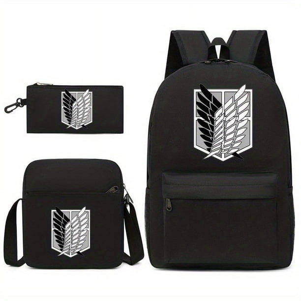 3pcs Backpack Crossbody Bag And Pen Bag Set, Fashionable Print Backpack, Large Capacity Travel Bag, Students School Bag, Men And Women Lightweight Bag
