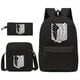 thumbnail image 3 of 3pcs Backpack Crossbody Bag And Pen Bag Set, Fashionable Print Backpack, Large Capacity Travel Bag, Students School Bag, Men And Women Lightweight Bag, 3 of 5